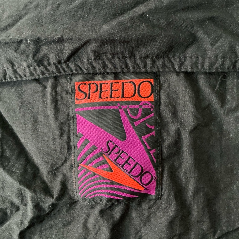 Speedo Black Bomber Jacket with Vibrant Lining size large - Picture 5 of 5